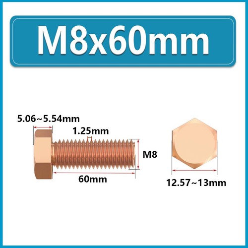 M3 M4 M5 M6 M8 M10 M12 M14~M20 Sechskant Madenschrauben -T2 Kupfer Sechskant Madenschrauben - Bild 72 von 124