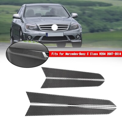 Kohlenstoff Interieur Tür Panel Trim Für Mercedes-Benz C Class W204 2007-2014 F4