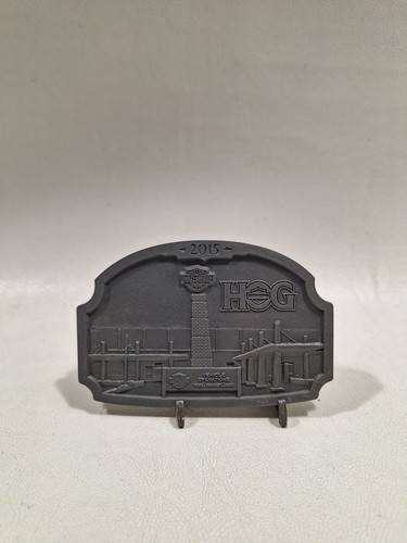  HARLEY-DAVIDSON MOTORCYCLES OWNERS GROUP HOG 2015 PLAQUE PAPERWEIGHT
