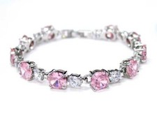 7.5inch Natural Jade Bracelet Women 18K Gold Plated Fashion Bangle Jewelry Gifts