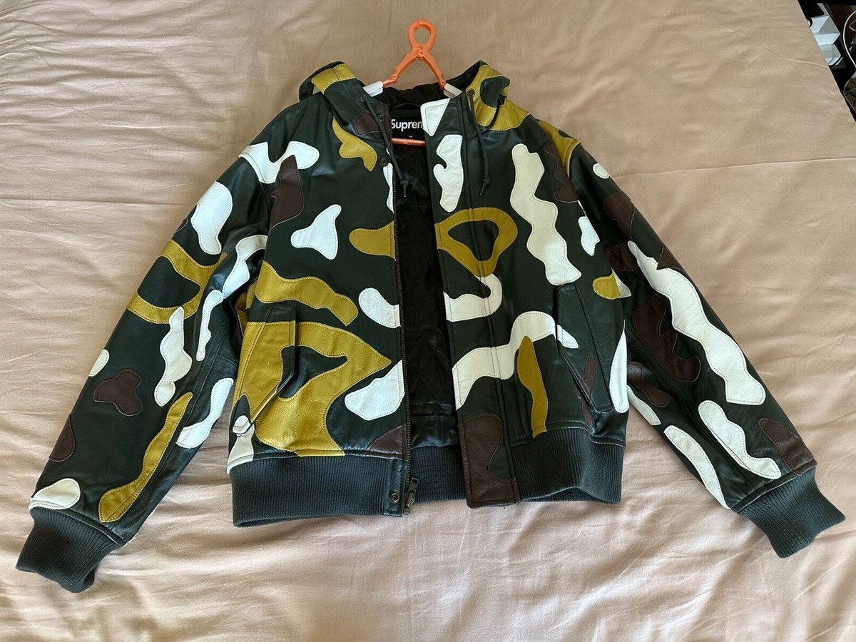 Supreme Camo Leather Hooded Jacket - Fall/Winter 2019 | eBay Supreme Camo Leather Hooded Jacket - Fall/Winter 2019 | eBay