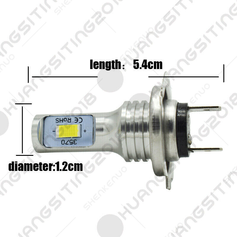 H7 White LED Headlight Bulbs For BMW K1300S K1300R K1200S K1200R