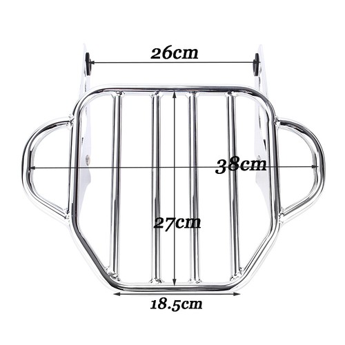 Detachable 2 Up Luggage Rack Fit For Harley Touring Road King - View #8