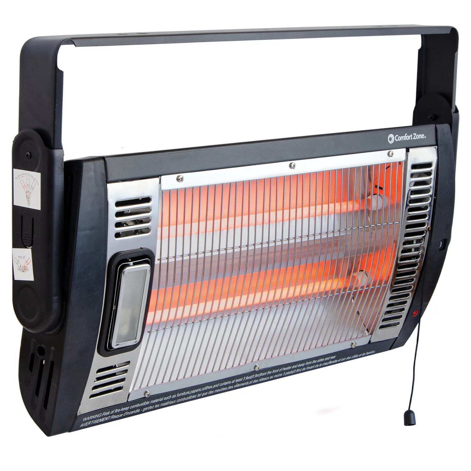 Comfort Zone 750/1500-Watt Ceiling Mounted Dual Quartz Radiant Heater -  Body Logic