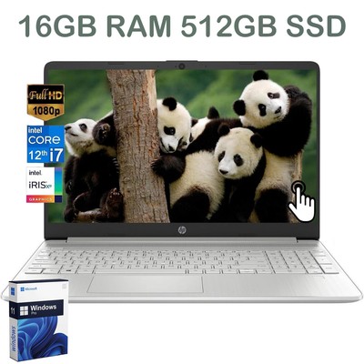   2025 HP Laptop 15.6'' FHD Touch, Intel i7-1255U,16GB RAM & 512GB, Win 11 Pro