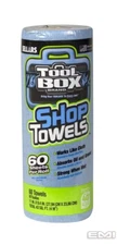 Sellars Toolbox Blue Shop Towels 60 count roll for DIY face mask filter making