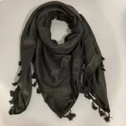 Palestinian Original Arafat Hatta Jordanian Black shemagh Arab Clerical Keffiyeh