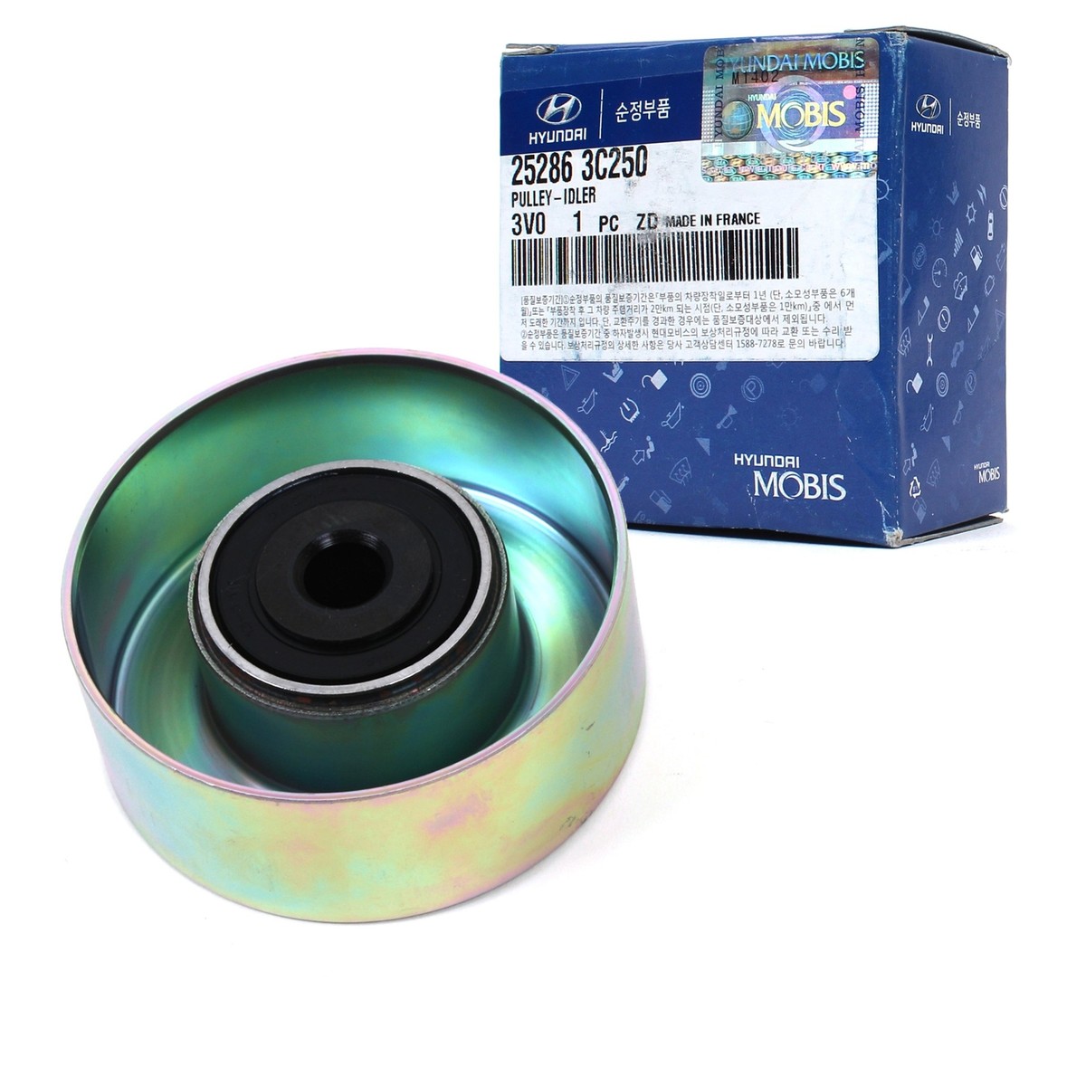 GNEUINE 252863C250 Belt Idler Pulley for Hyundai Veracruz Sonata