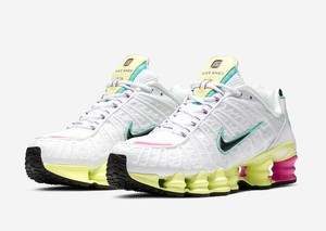 Nike Mujeres Shox Tl Pastel Blanco Verde Rosa Calzado para Correr  AR3566-102 Nuevo | eBay