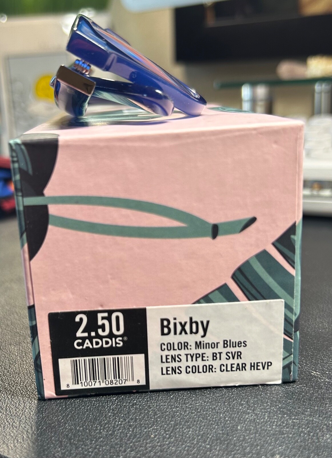 Caddis BIXBY "Minor Blues" BlueLight Readers (2.50) Good Condition