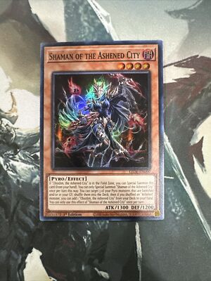 Yugioh Shaman of the Ashened City Super Rare LEDE