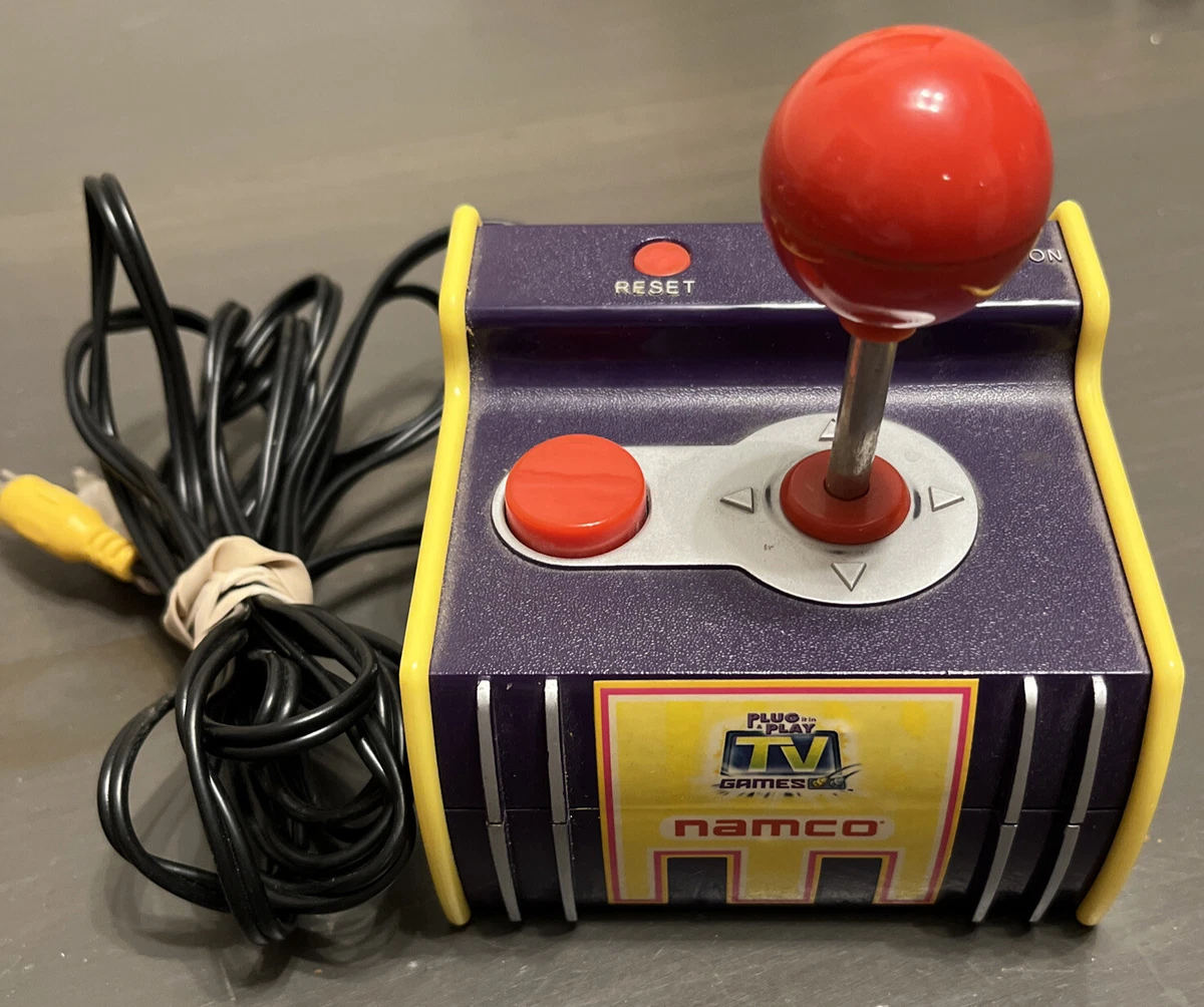 Namco TV Games Plug N Play Video Game System Pac Man Dig Dug, 2003 Jakks Pacific