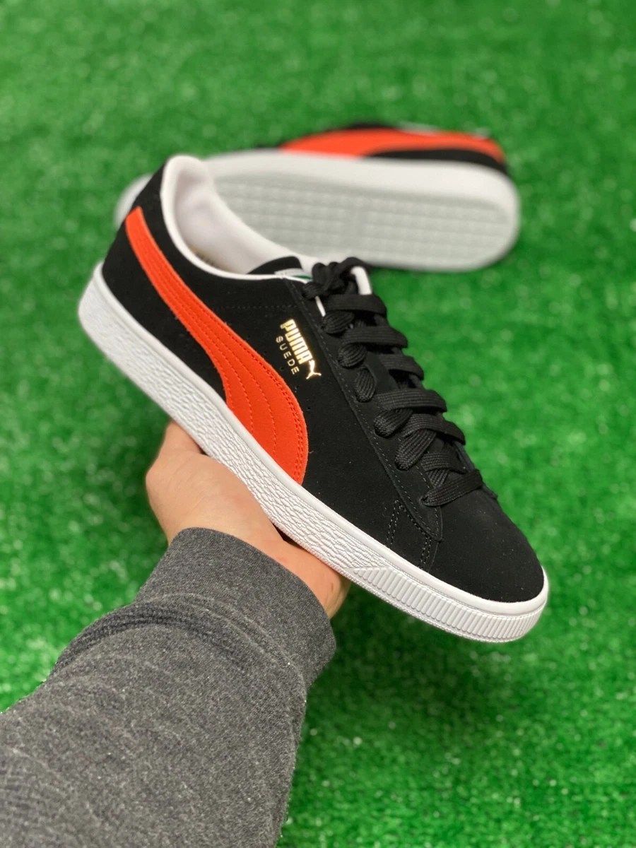 Puma suede classic store black red