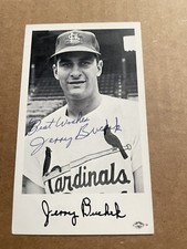 Jerry Buchek St Louis Cardinals Team Issue Signed Photo Postcard