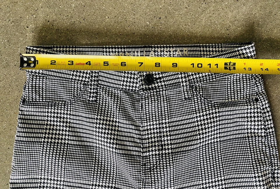 Vanilla Star Pantalón Cuadros Blanco y Negro Mujer Talla S Foto 2 de 4
