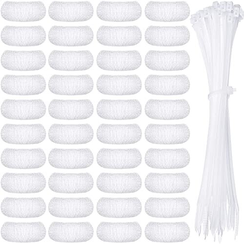 40 Pieces Nylon Lint Trap Washing Machine Lint Fabric Mesh Snare Washer