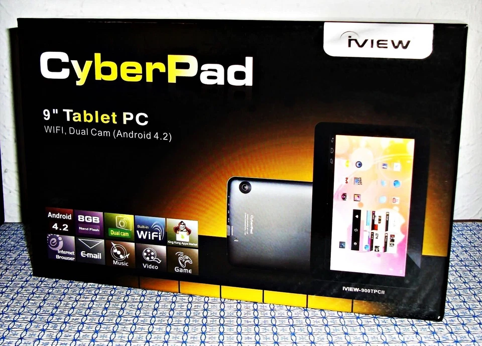 【NEW】IVIEW-900TPCII 9" DUAL CAMERA SUPER SLIM CAPACITIVE TABLET PC - Image 3 of 4
