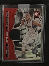 2017 Totally Certified Fabric of the Game /199 Tyus Jones #FG-TJS Timberwolves