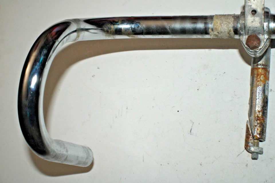 Manillar Dropbar de colección y vástago de pluma de 75 mm 25,4 mm 36 cm acero envío rápido a EE. UU. Foto 3 de 4