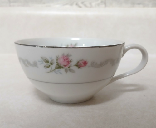 4X Vintage Mikasa Fine China Coffee Teacups First Love #202 Pink Floral, Japan - Picture 9 of 16