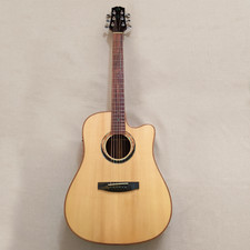 41"EQ Dreadnought Cutaway Acoustic Guitar Bone Nut Spruce Top Gigbag Mahogany NK