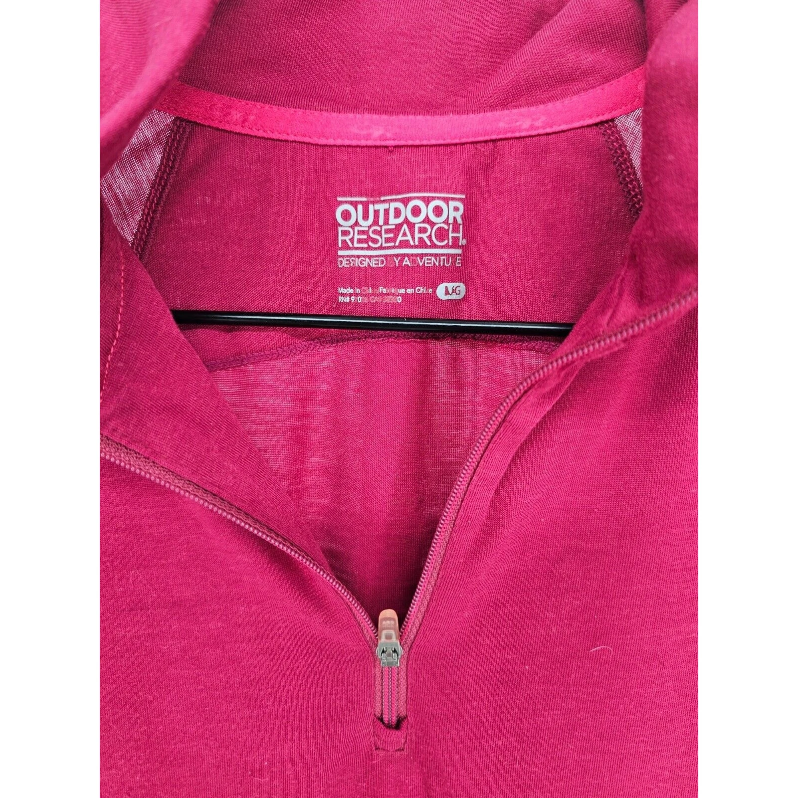outdoor-research lightweight athletic 1/4 zip pullover jacket