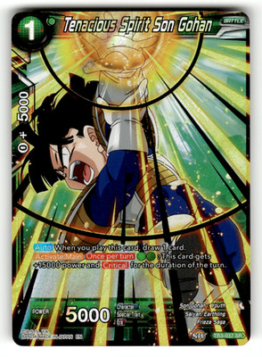 Tenacious Spirit Son Gohan TB3-037 Foil Super Rare Clash of Fates LP