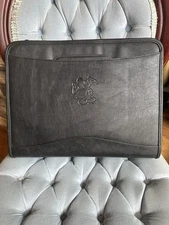 Leed’s Mickey Mouse Black Portfolio Briefcase 3 Ring Binder For Work/School