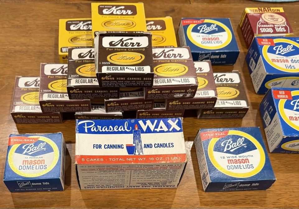 Vintage Canning Supplies Lot Ball Kerr Bernardin Paraseal Wax - Image 2 of 4