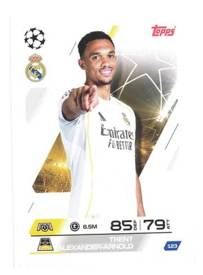 2025-26 Topps Match Attax UCL Real Madrid 123 Trent Alexander-Arnold