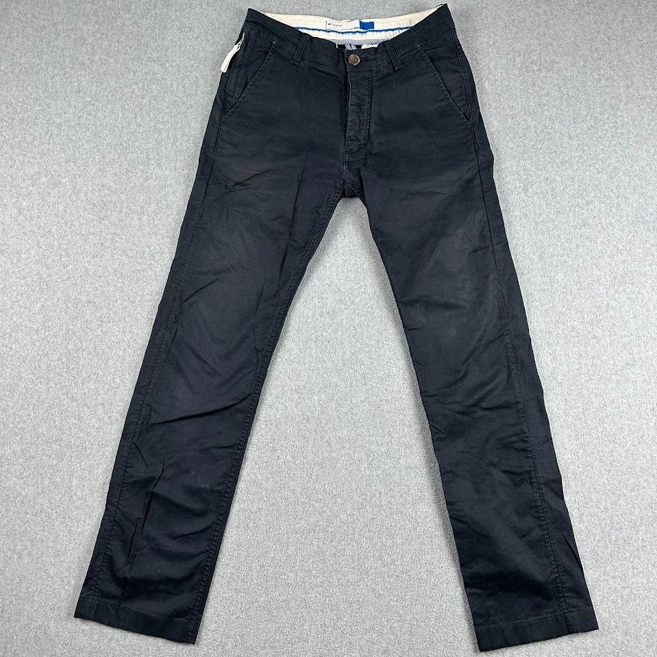 S Black Chino Pants Jeans Size 30 Straight Leg Casual Golf