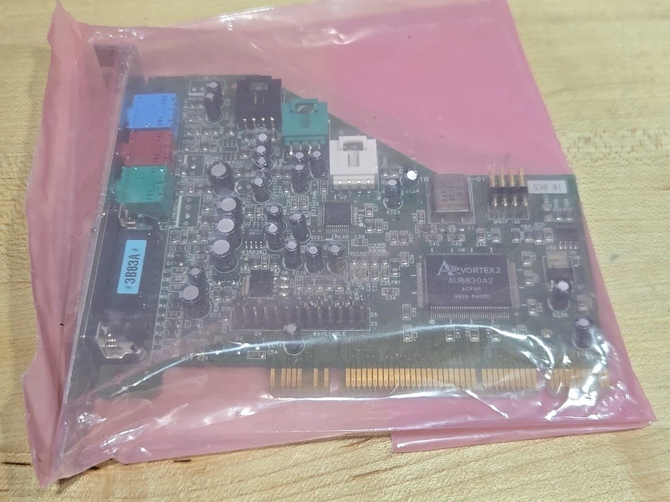 Vintage Turtle Beach PCI Soundkarte Vortex 2 AU8820-A2 TB400-3356-01 Dell NOS
