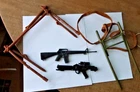 LOT Vintage Hasbro GI Joe Action Figure Toy Accessories Military Guns Climbers