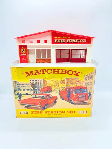 Matchbox Lesney G-10 Fire Station Set without models.