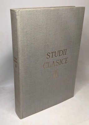 Studii classice IX - Societatea de studii classice din Sozialistische Republik