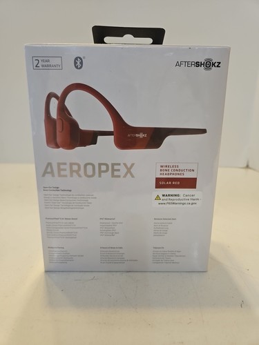 AfterShokz AS800 - Aeropex - Bone Conduction Wireless Headphones - SOLAR RED - Picture 2 of 3