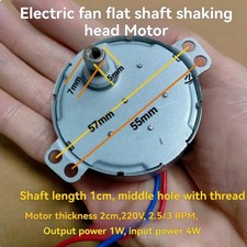 220V 49TYJ Synchronmotor F&uuml;r Elektrischen L&uuml;fter Sch&uuml;ttelkopf Ventilator Motor