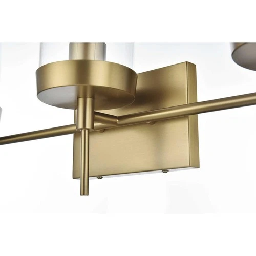 Living District LD7319W24SG Taryin Bathroom Vanity Light Satin Gold - Picture 5 of 8