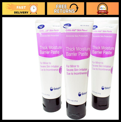 Skin Protectant Barrier Paste - 6 oz Tube (Pack of 3) for Wound Care & Healing