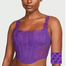 Victoria's Secret Dream Angels Lace Corset Top Color: Violetta Size S