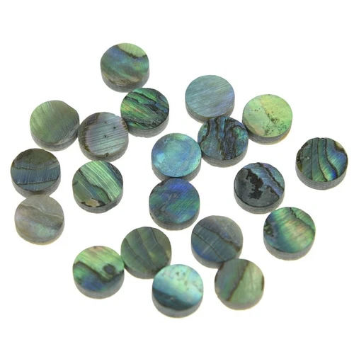 20Pcs 6X2Mm Natural Paua Abalone Shell Inlay Fingerboard Fretboard Dots for Guit