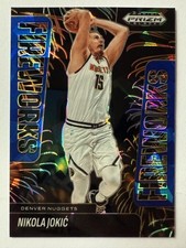 2024-25 Prizm Black Nikola Jokic Fireworks Blue Prizm /125 Nuggets MVP. Rare SSP