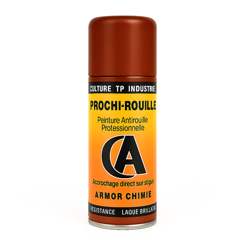 Peinture antirouille RAL 3004 en bombe pour protéger le fer