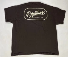 Primitive Apparel Logo Graphic T-shirt Men XL Brown Short Sleeve