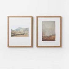  Set of 2 16" x 20" Glass Textbook Framed Prints - Threshold