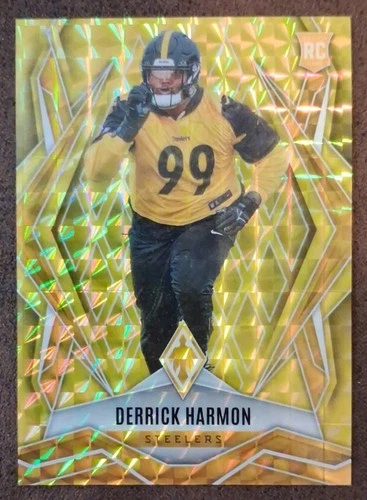 2025 Panini Phoenix Football Yellow Pyramids Derrick Harmon #241