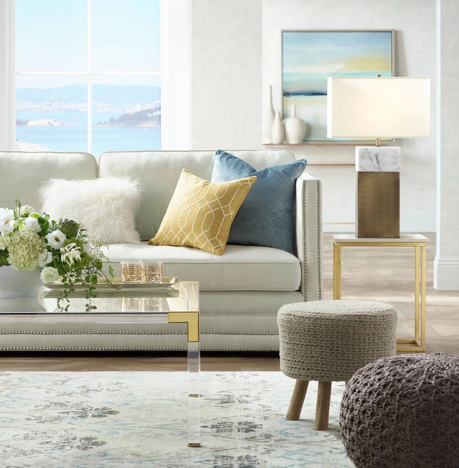 Uttermost Jia Weathered Wood Ottoman - Image 2 of 2