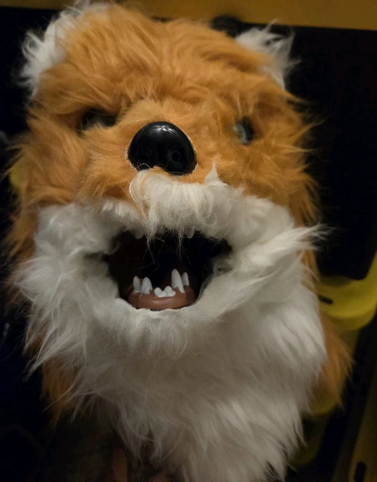 Molezu Estrella Zorro Máscara Movedor Boca Naranja Animal Vestido Elegante Halloween VENDEDOR DE EE. UU. Foto 4 de 4