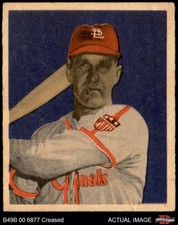 1949 Bowman #65 Enos Slaughter Cardinals HOF 3.5 - VG+