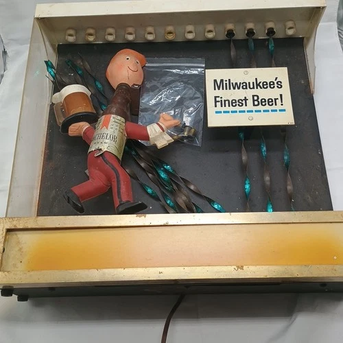 Vintage Blatz Rain Man Beer  Motion Sign For Parts and Repair